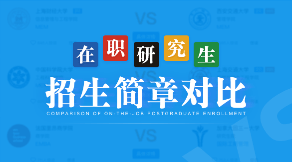 在職研究生簡章對比